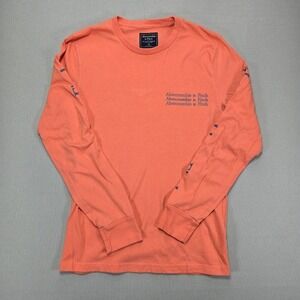 Abercrombie & Fitch Graphic Long Sleeve T-Shirt Crew Neck Casual XS